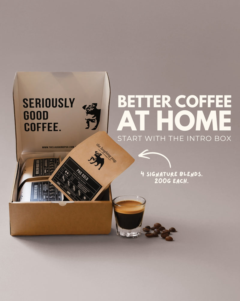 The Laughing Pug Sample Box — perfect gift for coffee lovers