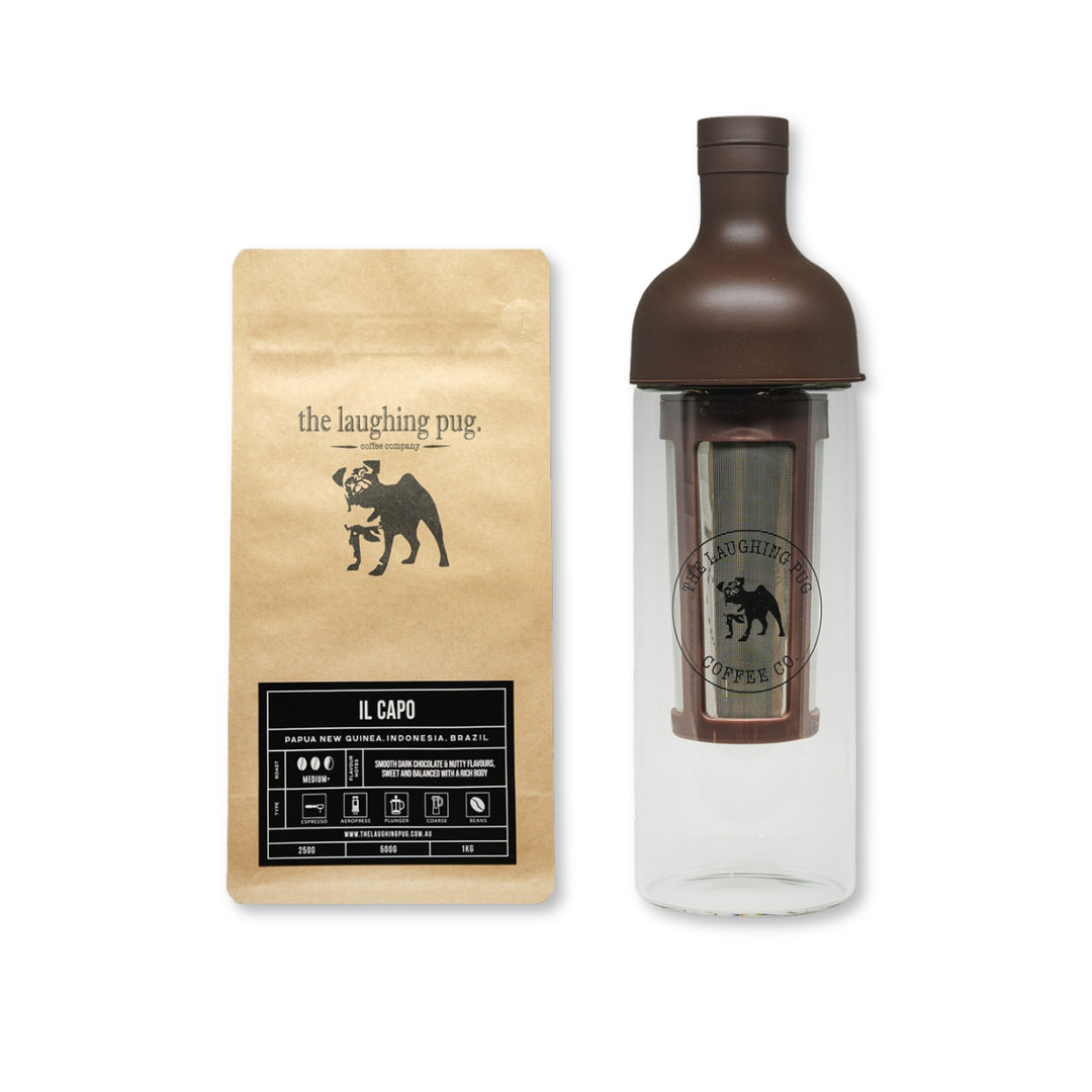Cold Brew Bottle + Ground Coffee 500g Bundle