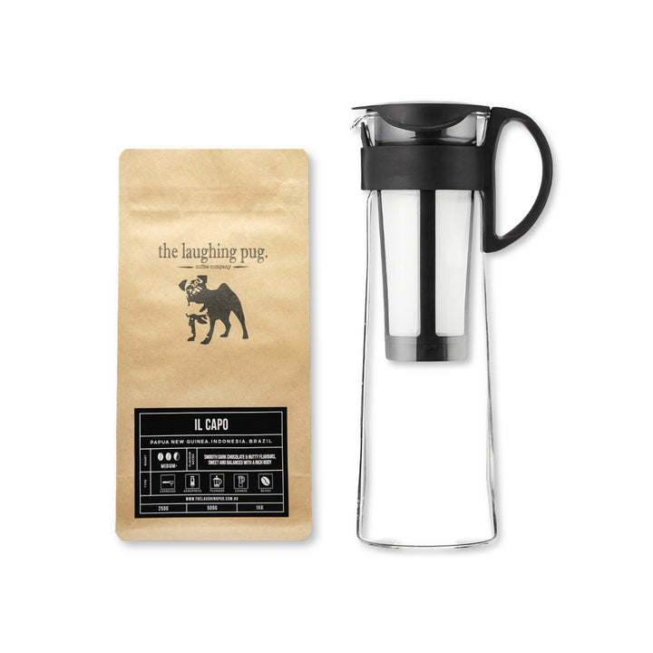 Cold Brew Bottle + Ground Coffee 500g Bundle