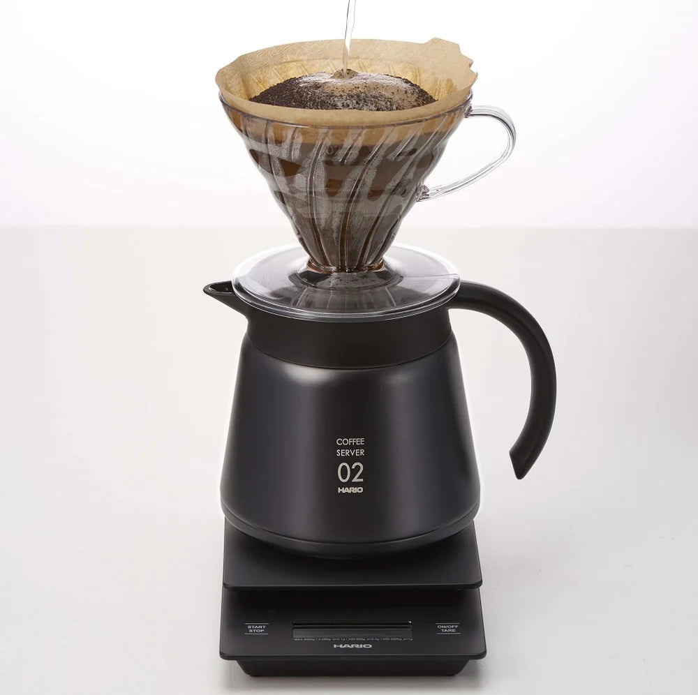 Hario V60 Black Thermal Stainless Steel Server 600ml